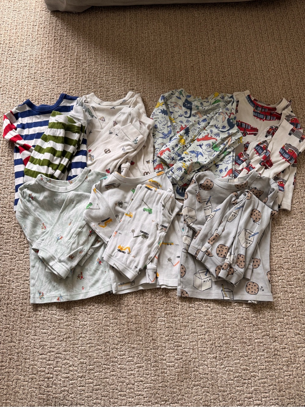 Baby Gap 2T Pajama Set 7 Set Bundle Organic Cotton
